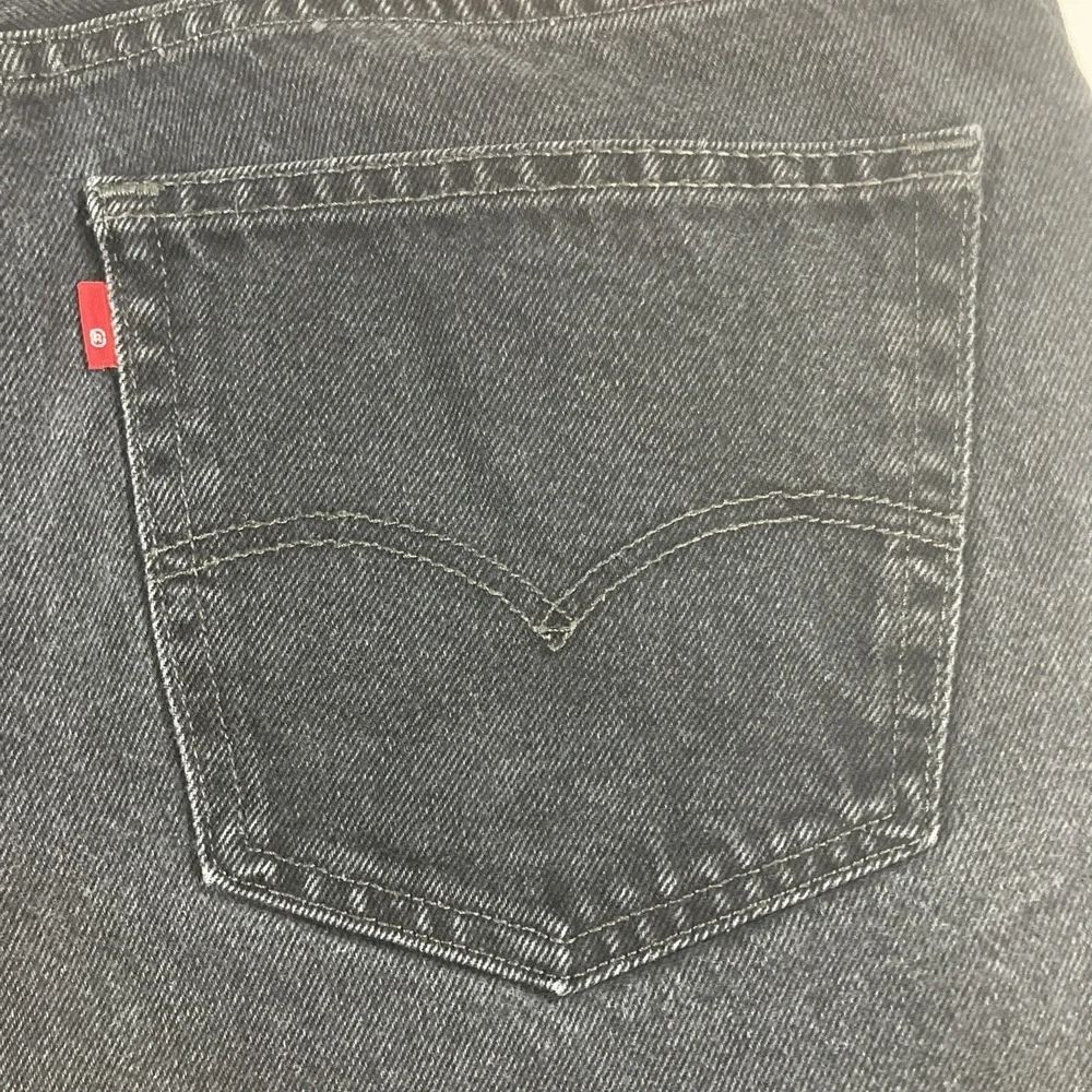 Levi's 505 Jeans Mens 36x32 Faded Black Regular Fit Straight Denim Pants